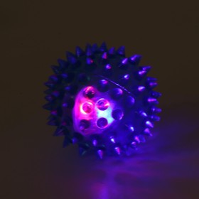 Мяч светящийся для собак средний, TPR, 5,5 см, голубой от Сима-ленд