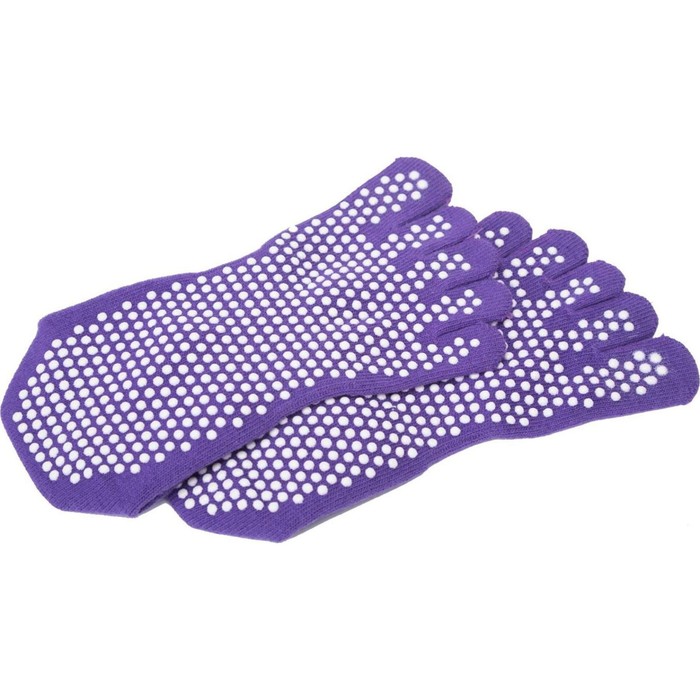 Носки для занятий йогой Bradex, противоскользящие, закрытые, фиолетовые