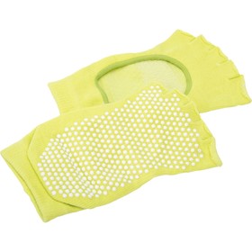 Носки для занятий йогой Bradex, противоскользящие, с открытыми пальцами, желтые