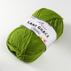 

Пряжа "LANA GRACE Classic" 25% мериносовая шерсть 75% акрил супер софт 300м/100гр (1550 Аспа
