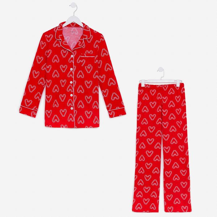 

Пижама женская (рубашка и брюки) KAFTAN "Love" р.44-46