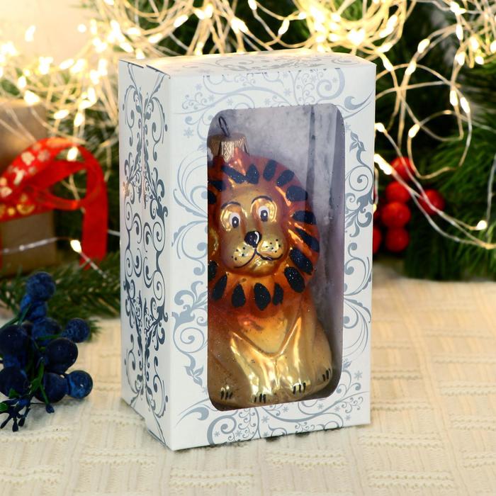 

Ёлочная игрушка "Лев" 12 см