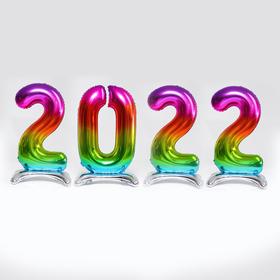 

Шар фольгированный 32" «2022», на подставке, цвет градиент фиолетовый