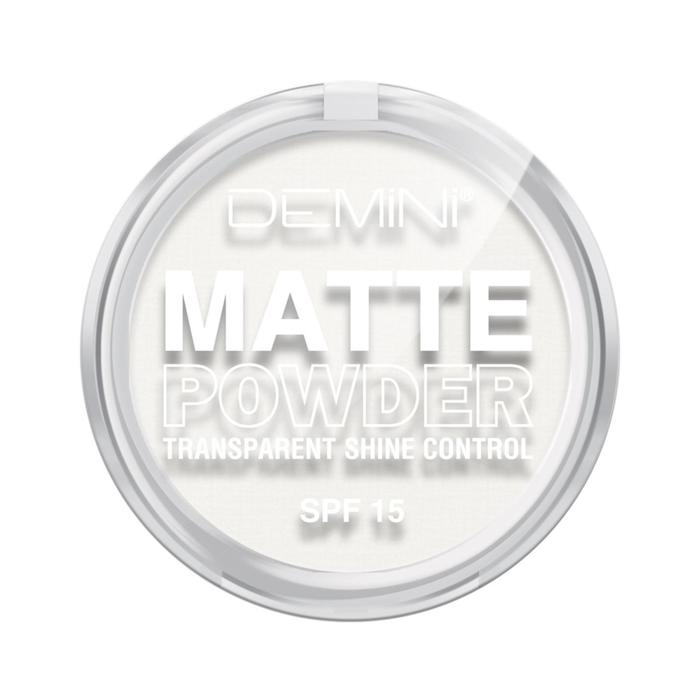 Пудра матирующая DEMINI Matte powder transparent shine control SPF, тон №03 бесцветный, 12 г   74554