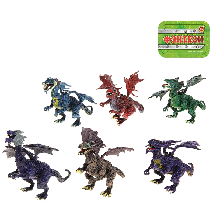 Фигурка динозавра "Фэнтези" с подвижными конечностями, цена за 1 штуку, МИКС