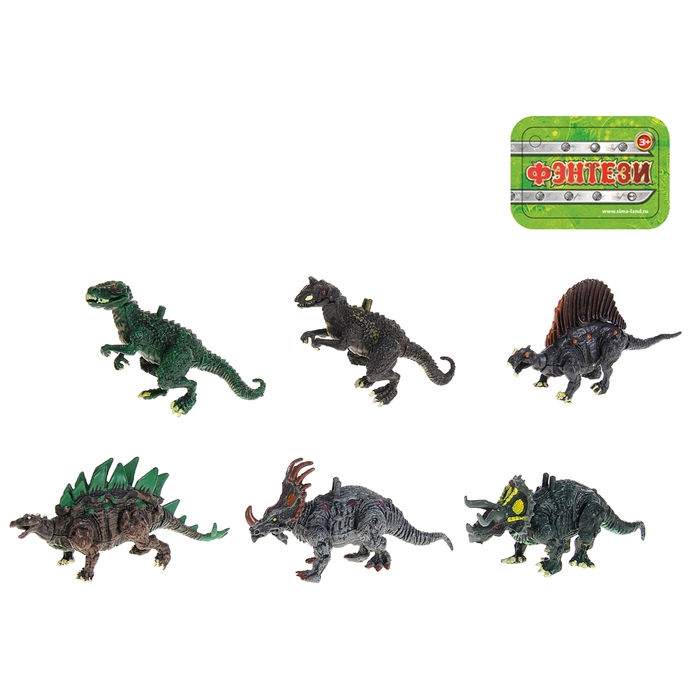 Фигурка динозавра "Дино" с подвижными конечностями, цена за 1 штуку, МИКС