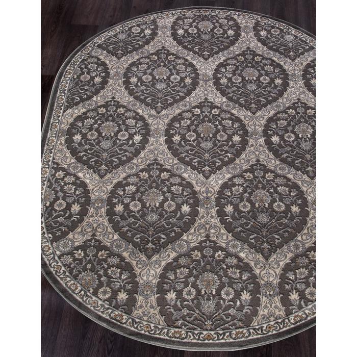 

Ковёр овальный Serenity d740, размер 120x170 см, цвет dark gray