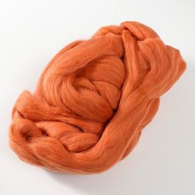 

Гребенная лента 100% полутонкая шерсть 100гр (30 светлый терракот)