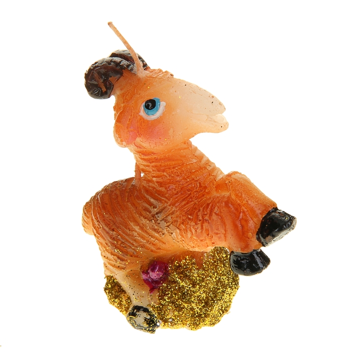 Свеча воск "Коза на золотых монетах"