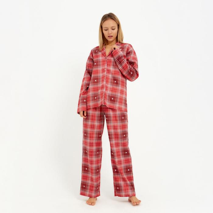 цена Пижама (рубашка, брюки) женская KAFTAN Red, р. 40-42