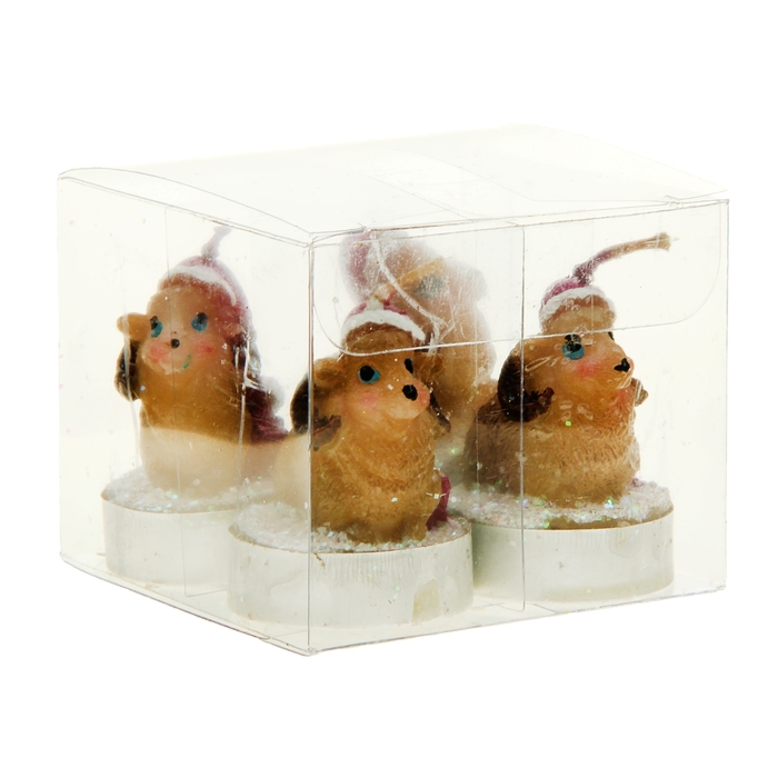 Набор свечей символ года "Козы-малютки с подарками"