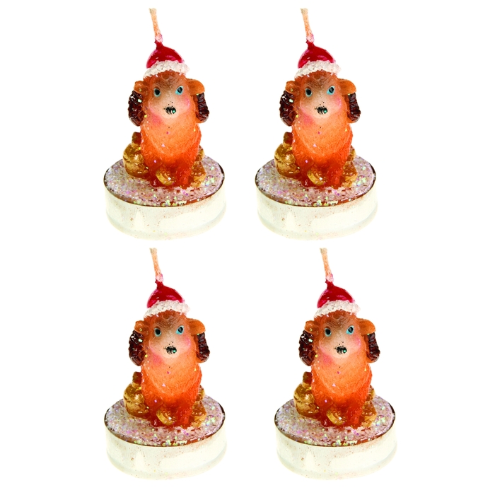 Набор свечей символ года "Овцы-малютки в колпачках к богатству"