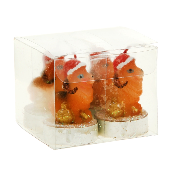 Набор свечей символ года "Овцы-малютки в колпачках к богатству"