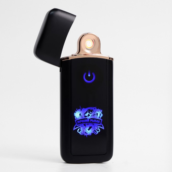 

Зажигалка электронная "Лучший рыбак", USB, спираль, 3 х 7.3 см, черная
