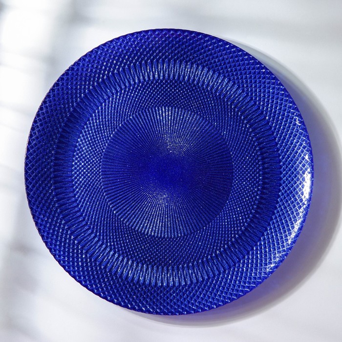 Блюдо сервировочное «Глория», d=30 см, цвет синий