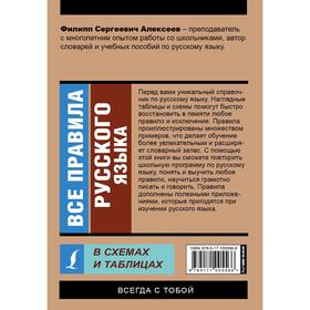 

Все правила русского языка в схемах и таблицах. Алексеев Филипп Сергеевич
