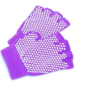Перчатки для занятий йогой Bradex SF 0208, противоскользящие, фиолетовые Ош