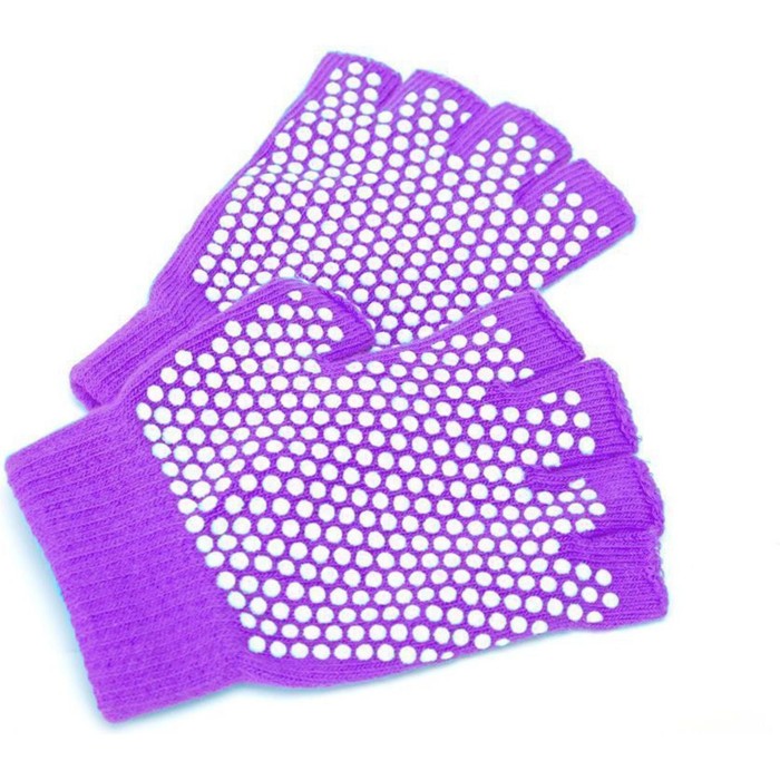 фото Перчатки для занятий йогой bradex sf 0208, противоскользящие, фиолетовые