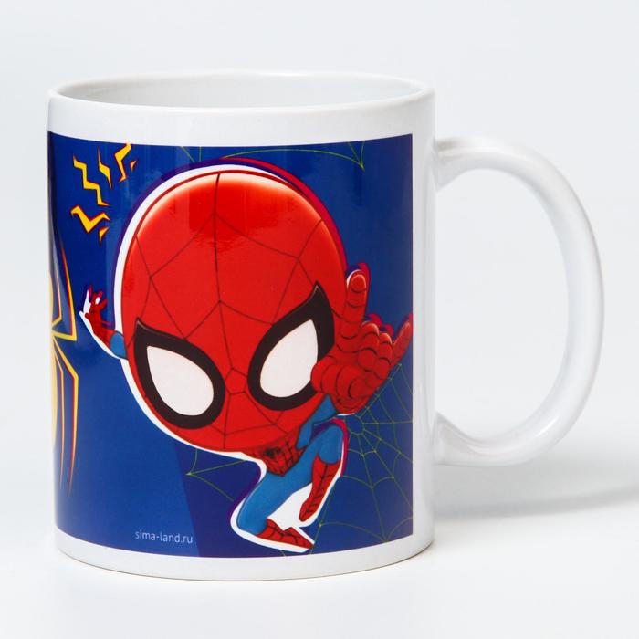 Кружка сублимация,350 мл Super Hero, Человек-паук кружка super hero человек паук 350 мл 1 шт