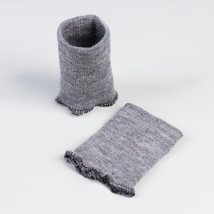 

Манжеты шерстяные, 7,5 × 10 см, цвет светло-серый