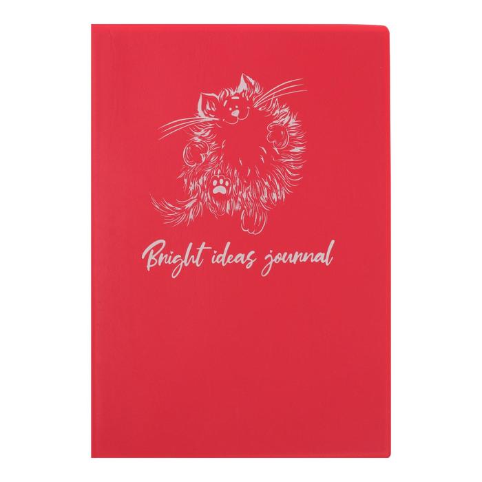 Записная книжка, А6+, 64 листа в линейку, обложка ПВХ, тиснение фольгой, блок 70г/м²