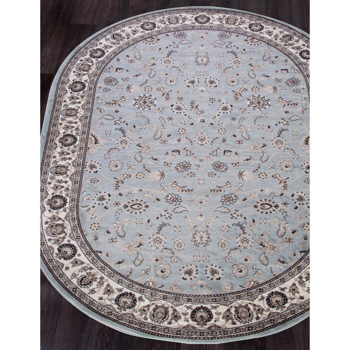 

Ковёр овальный Valencia deluxe d251, размер 250x500 см, цвет l.blue-brown