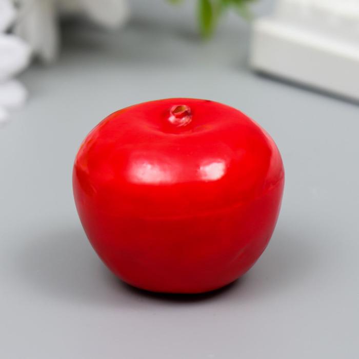 Декоратинвый элемент яблоко, 50мм, красный