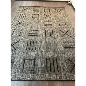 

Ковёр прямоугольный Vegas s003, размер 200x290 см, цвет gray-black