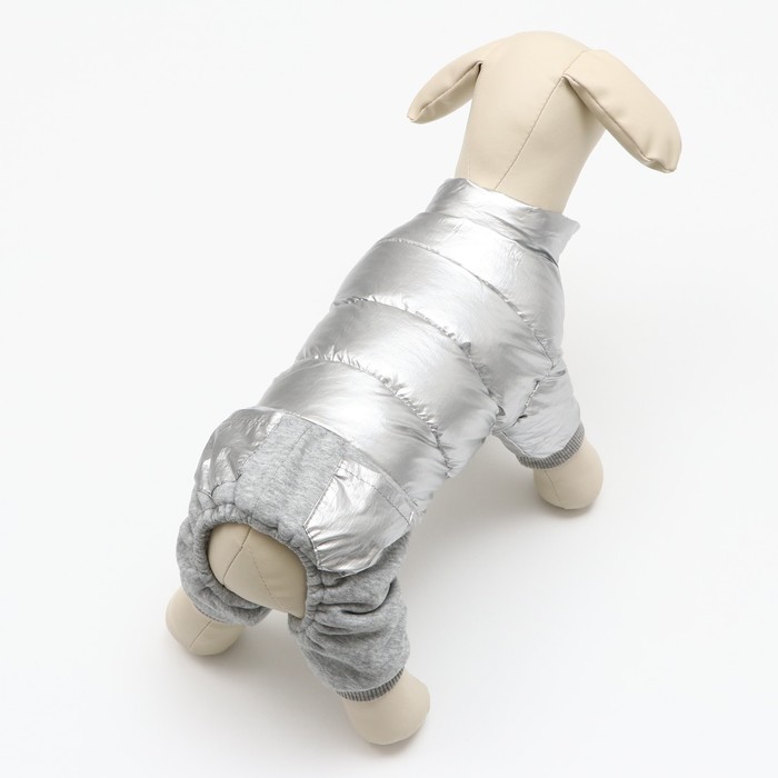 Комбинезон "Космонавт", размер 12 (ДС 28 см, ОГ 38 см, ОШ 27 см),  серебряный 6968244