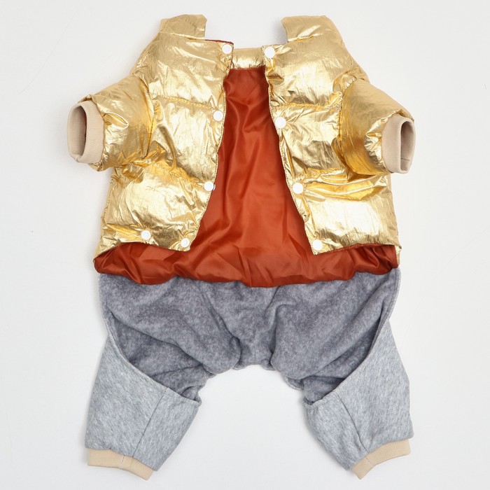Комбинезон "Космонавт", размер 10 (ДС 25 см, ОГ 34 см, ОШ 24 см), золотой 6968249