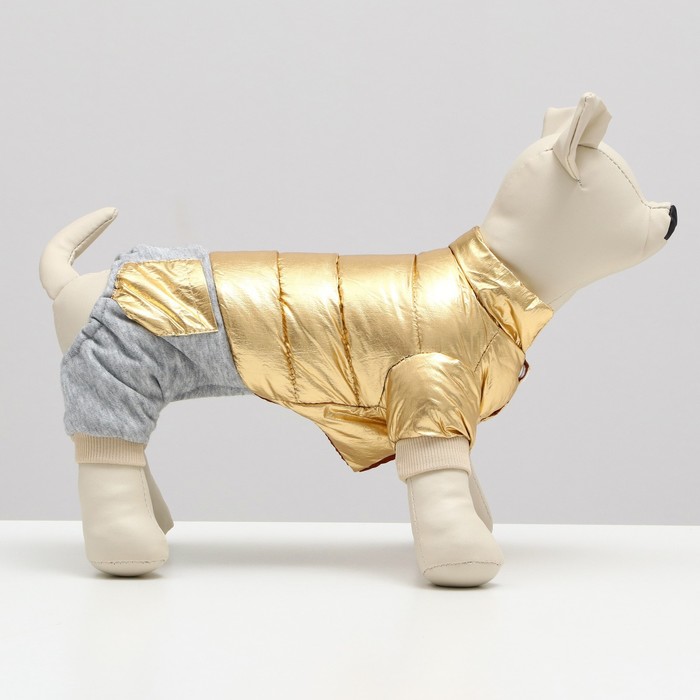 Комбинезон "Космонавт", размер 12 (ДС 28 см, ОГ 38 см, ОШ 27 см),  золотой 6968250