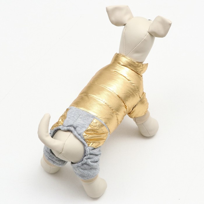 Комбинезон "Космонавт", размер 12 (ДС 28 см, ОГ 38 см, ОШ 27 см),  золотой 6968250