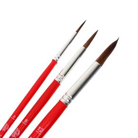 

Набор кистей "микс" Коза/Пони 3 штуки Royal Talens 150 (круглые: № 4, 8, 12), короткая ручка