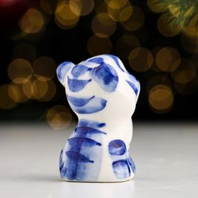 

Сувенир "Тигр", средний, 4х4х5,5 см, гжель