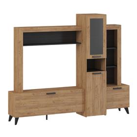 

Стенка Oskar-5 2200х400х1800 Дуб золотой/Венге