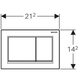 

Кнопка управления Geberit Omega 30 115.080.KK.1, пластик, цвет белая/позолота