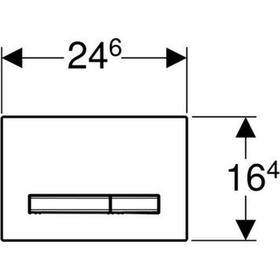 Кнопка управления Geberit Sigma 50 115.788.SD.2, металл, цвет зеркальный дымчатый от Сима-ленд