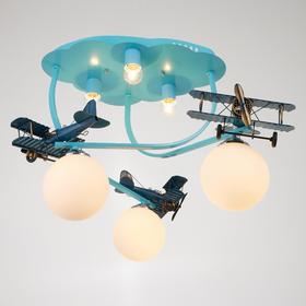 

Люстра "Суордфиш" 6хЕ27 40Вт синий 65х65х25 см