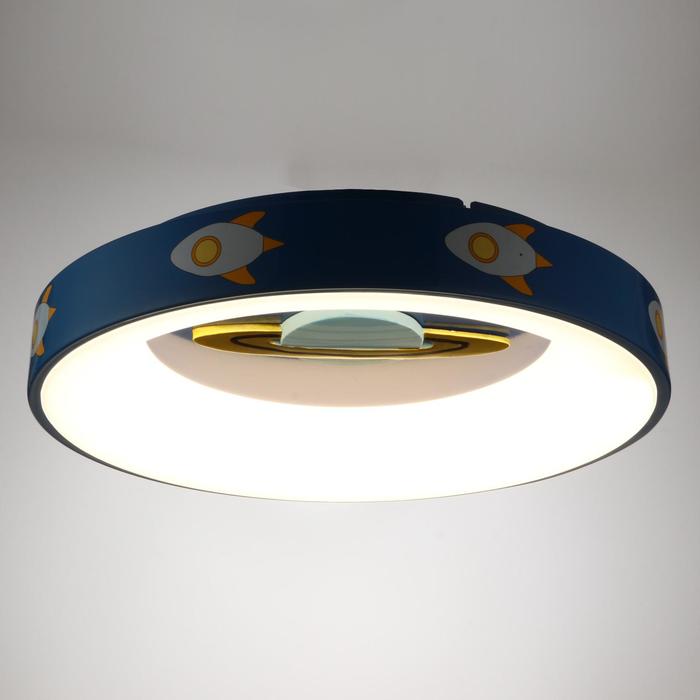 Светильник с ПДУ 1774/1 LED 62Вт 3000-6000К диммер 47х47х9,5 см 6260753