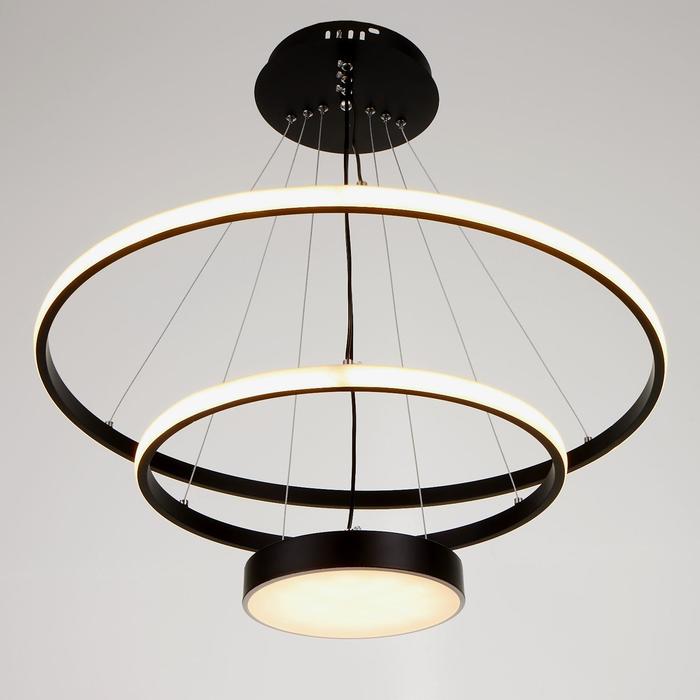 

Светильник 1704/3BK LED 126Вт 3000-6000K черный 60х60х3,5-103 см