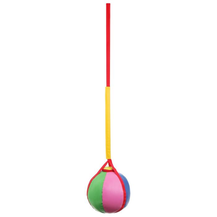 цена Тарзанка-мяч, 35х35х150 см, цвета МИКС