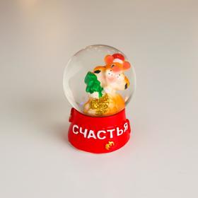 

Сувенир полистоун водяной шар "Тигр с подарком/ёлкой" d=4,5 см МИКС 5,5х4,5х4,5 см