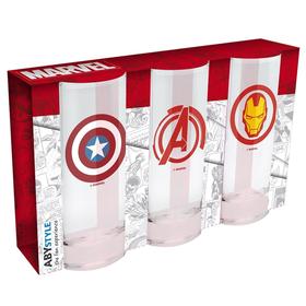 

Набор бокалов Marvel Avengers, 3 шт. x 290 мл