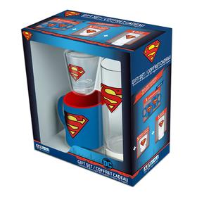 

Набор подарочный DC Comics Superman: бокал, 290 мл + рюмка, 50 мл + кружка, 110 мл