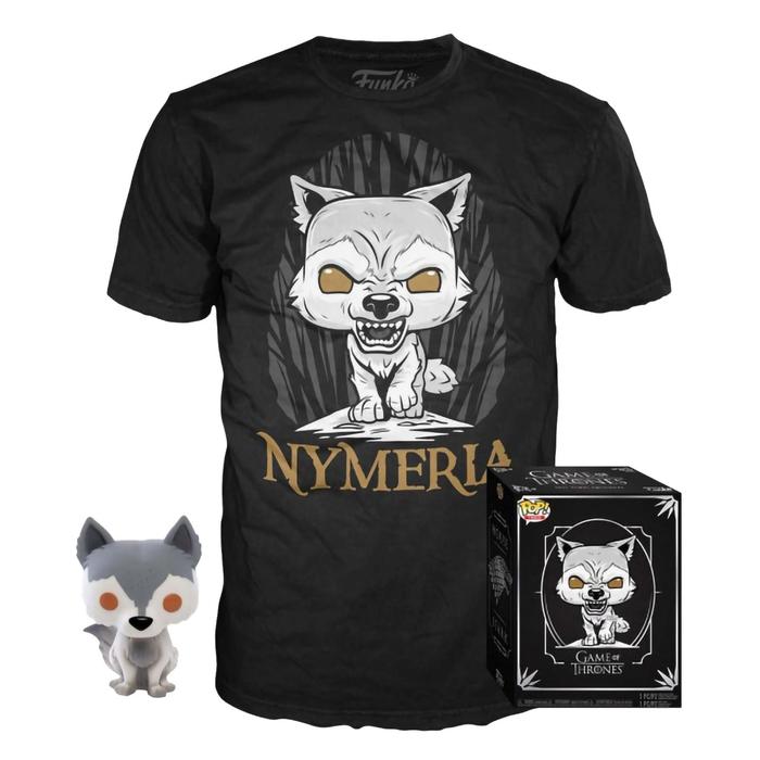 фото Набор из фигурки и футболки got: nymeria, размер 2xl funko