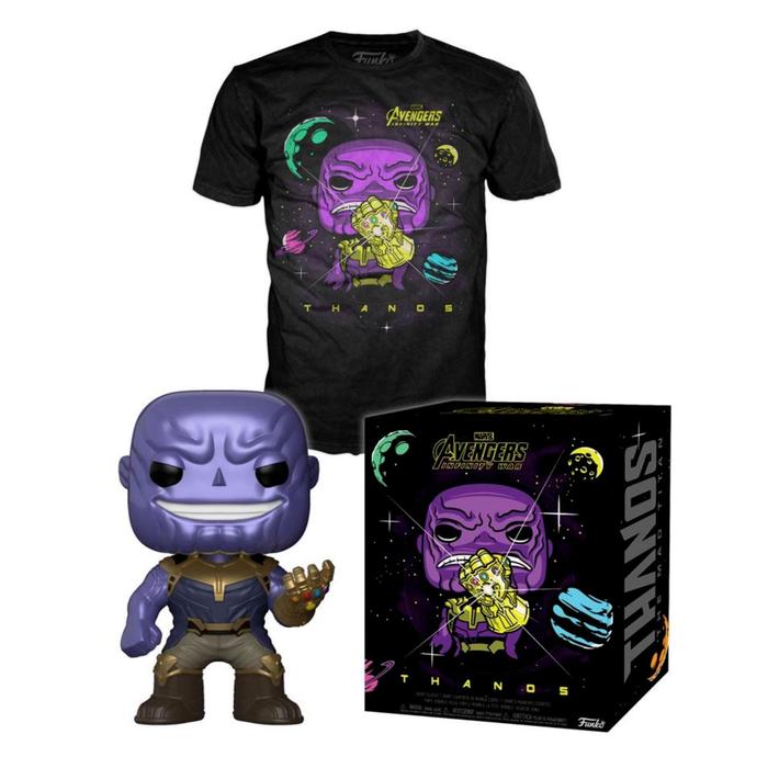 фото Набор из фигурки и футболки infinity war «танос», размер l funko