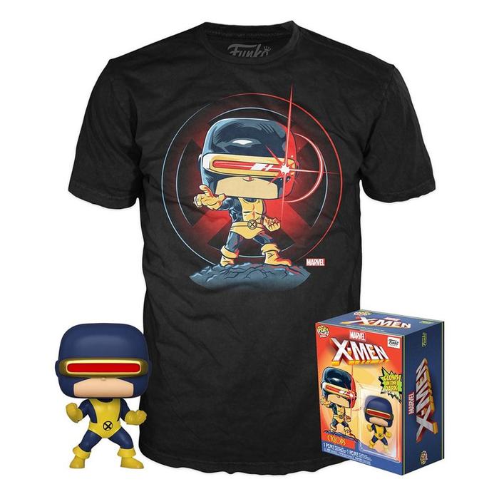 фото Набор из фигурки и футболки marvel 80th: first appearance: cyclops, размер l funko