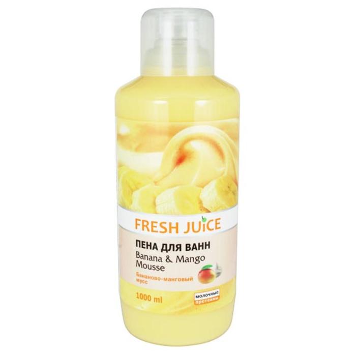 Пена для ванн Fresh Juice «Бананово-манговый мусс», 1 л