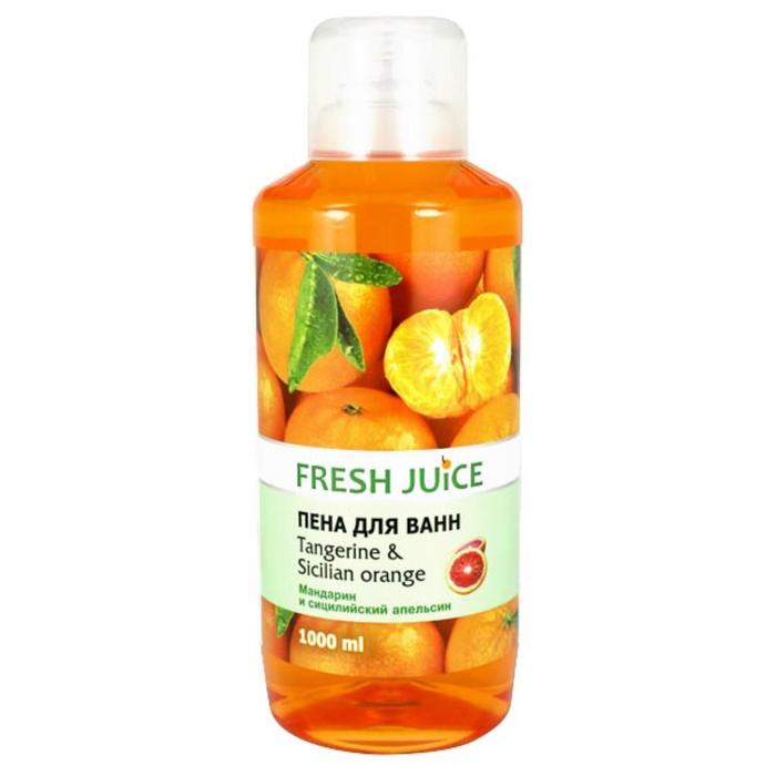 Пена для ванн Fresh Juice «Мандарин и сицилийский апельсин», 1 л