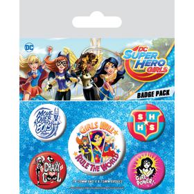 

Набор значков DC Super Hero Girls (Girls Will Rule The World), 5 предметов